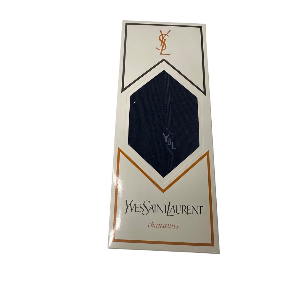 Yves Saint Laurent (YSL) Dress Socks Gift Set (Blue, Gray, Black) - Picture 11 of 16
